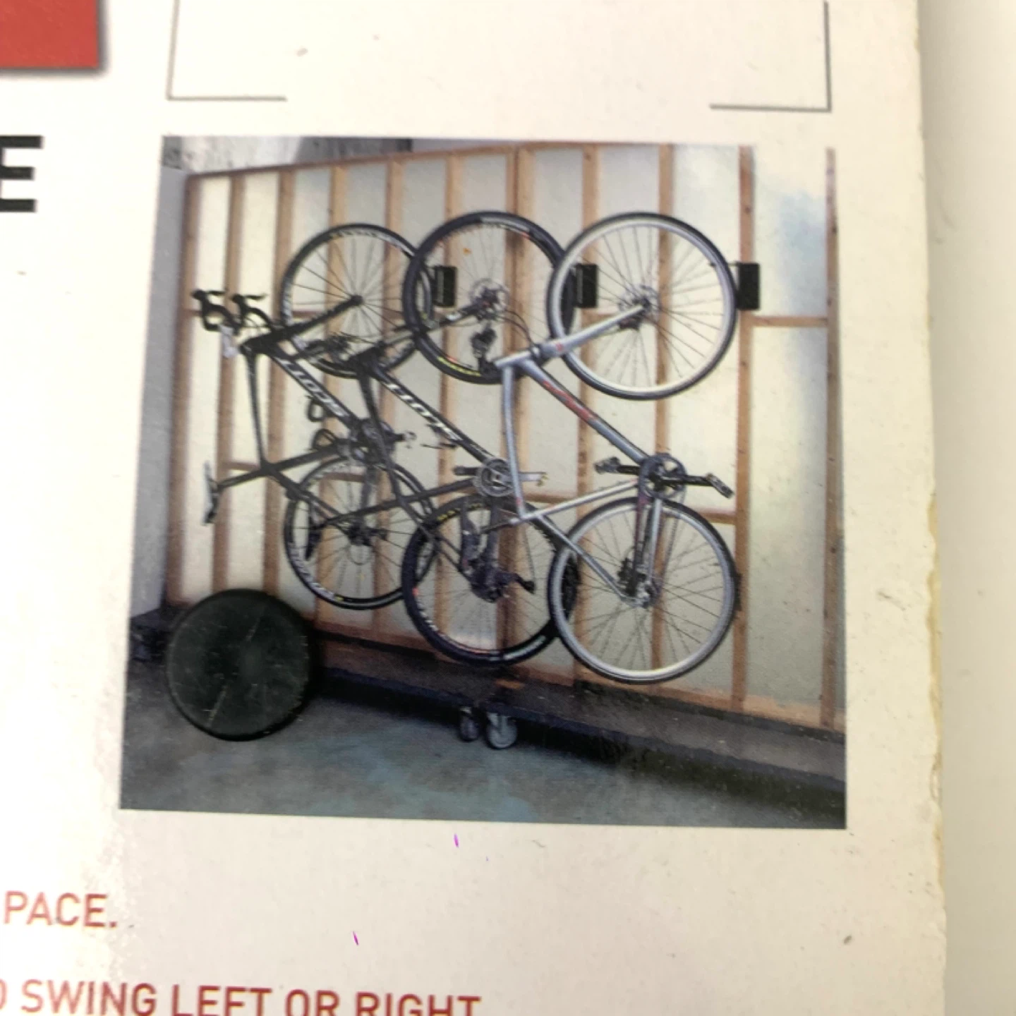 Bike Wall Mount Storage Hanger Velo Hinge Folding Bicycle Rack - photo 2