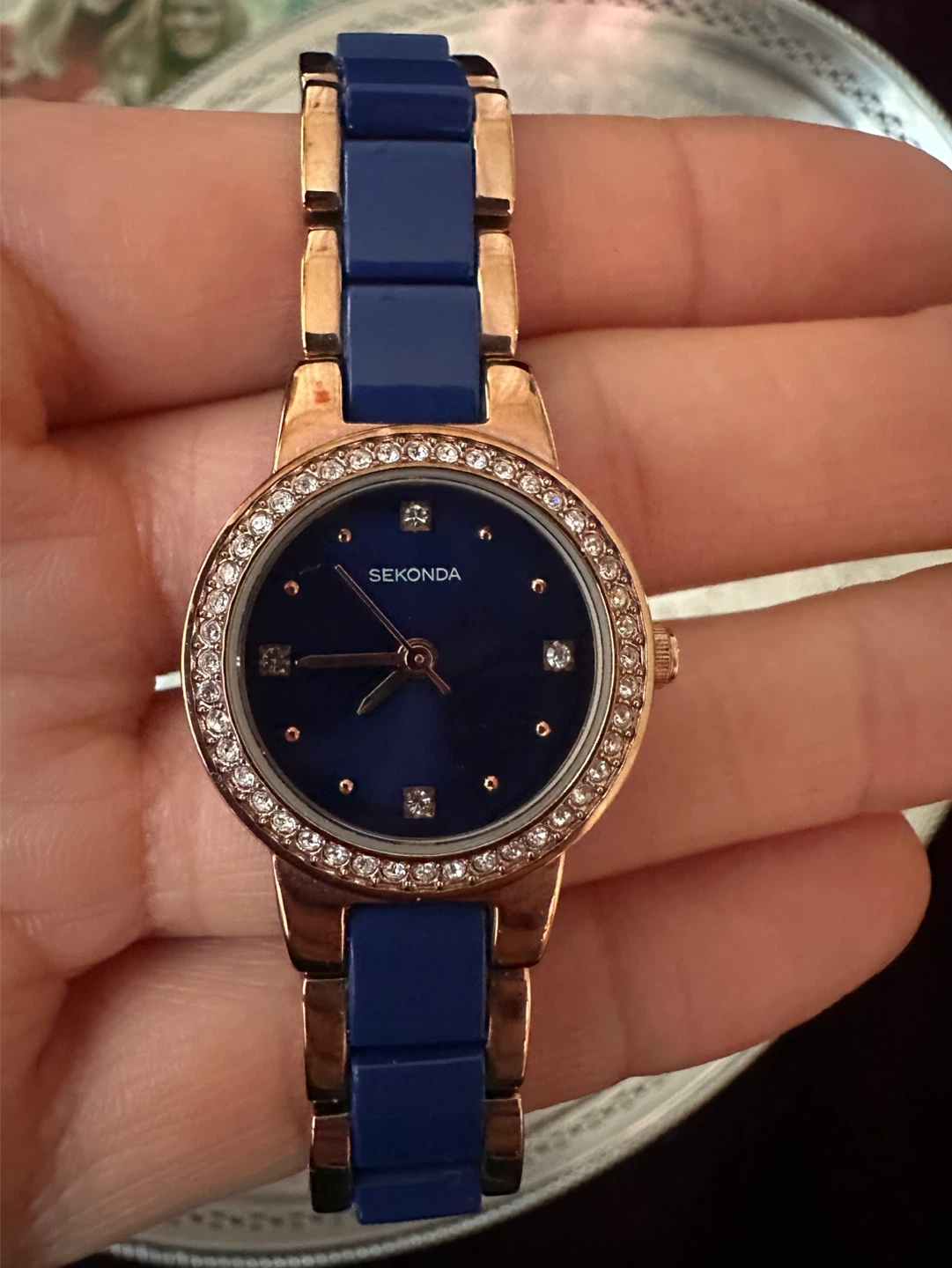 Sekonda Rose Gold & Blue Ladies Watch - photo 3