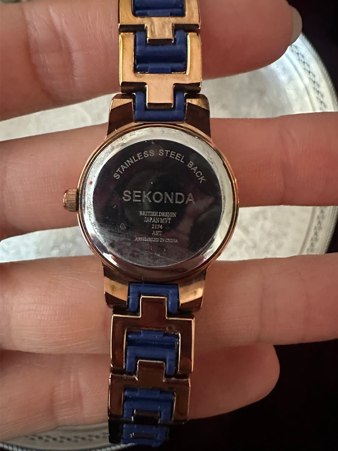 Sekonda Rose Gold & Blue Ladies Watch - photo 4
