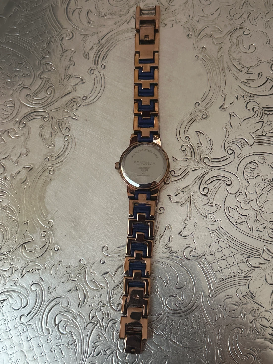 Sekonda Rose Gold & Blue Ladies Watch - photo 5