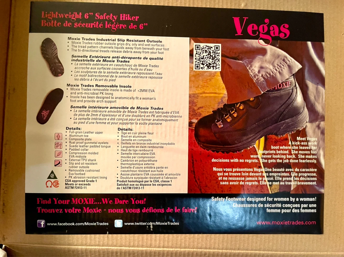 NEW Moxie Trades Women's Vegas Work Boot Size 6 - photo 5