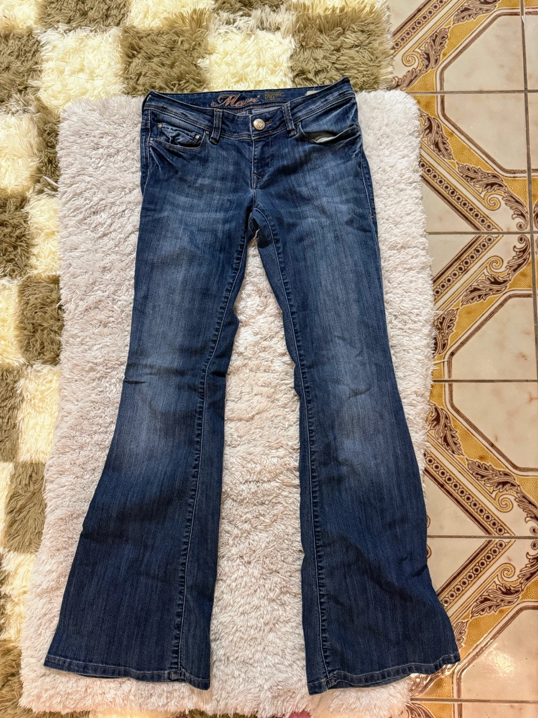 Mavi Amber Bell Bottom y2k Low Rise Jeans 24/32