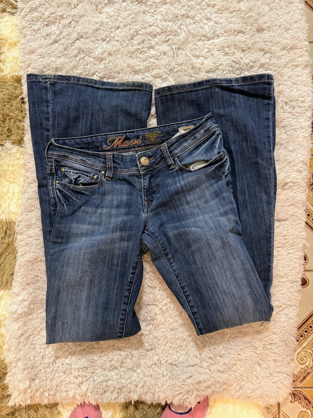 Mavi Amber Bell Bottom y2k Low Rise Jeans 24/32 - photo 2
