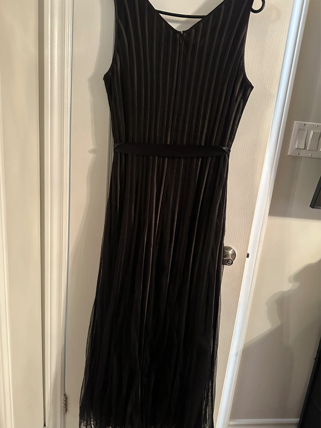 Laura Plus Black Pleated Maxi Dress Size 1X