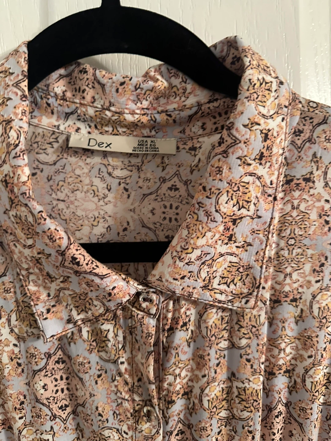 Dex Floral Print Shirtdress XL - photo 4