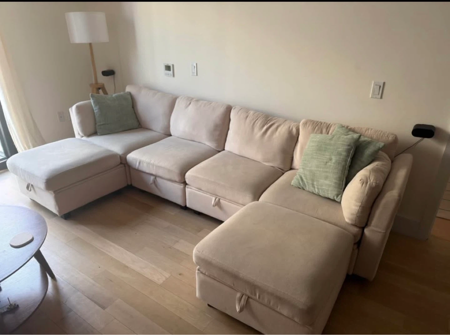 Sectional Sofa with Storage - Beige - photo 3