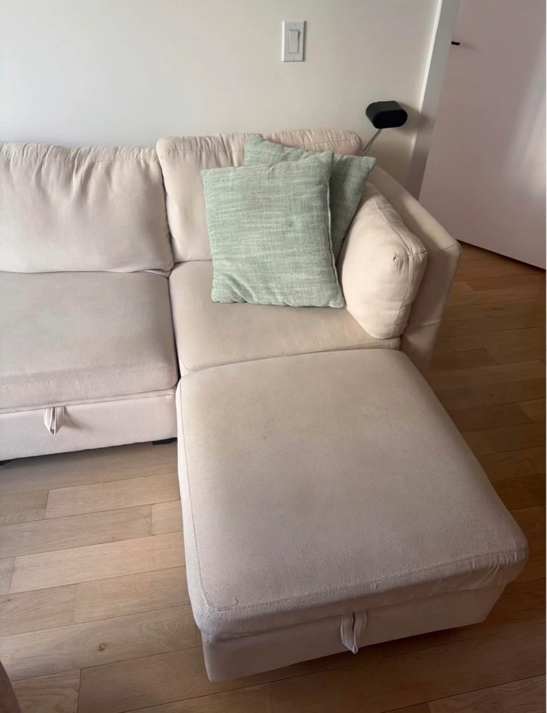 Sectional Sofa with Storage - Beige