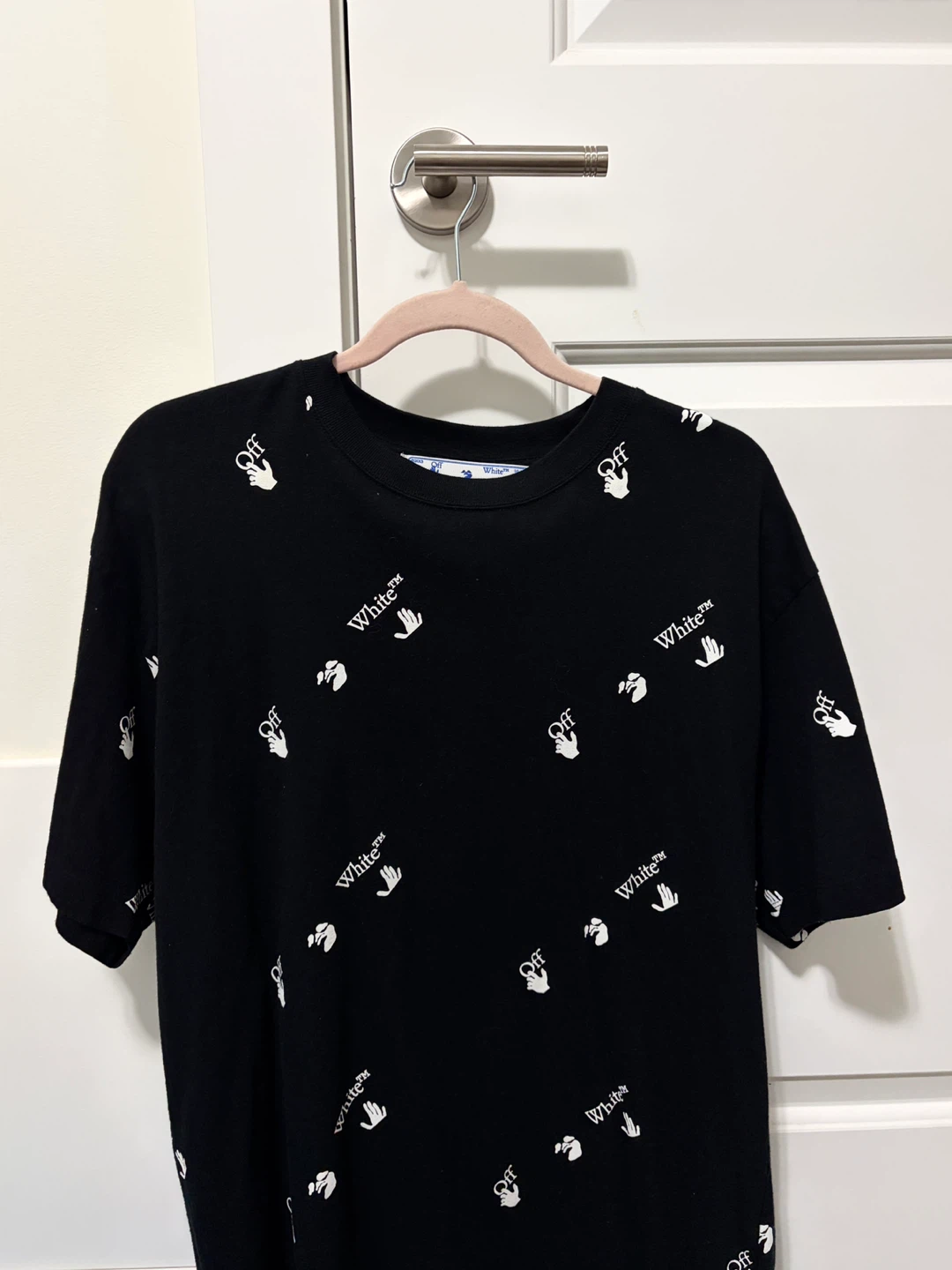 OFF-WHITE All Over Logo Print Shirt