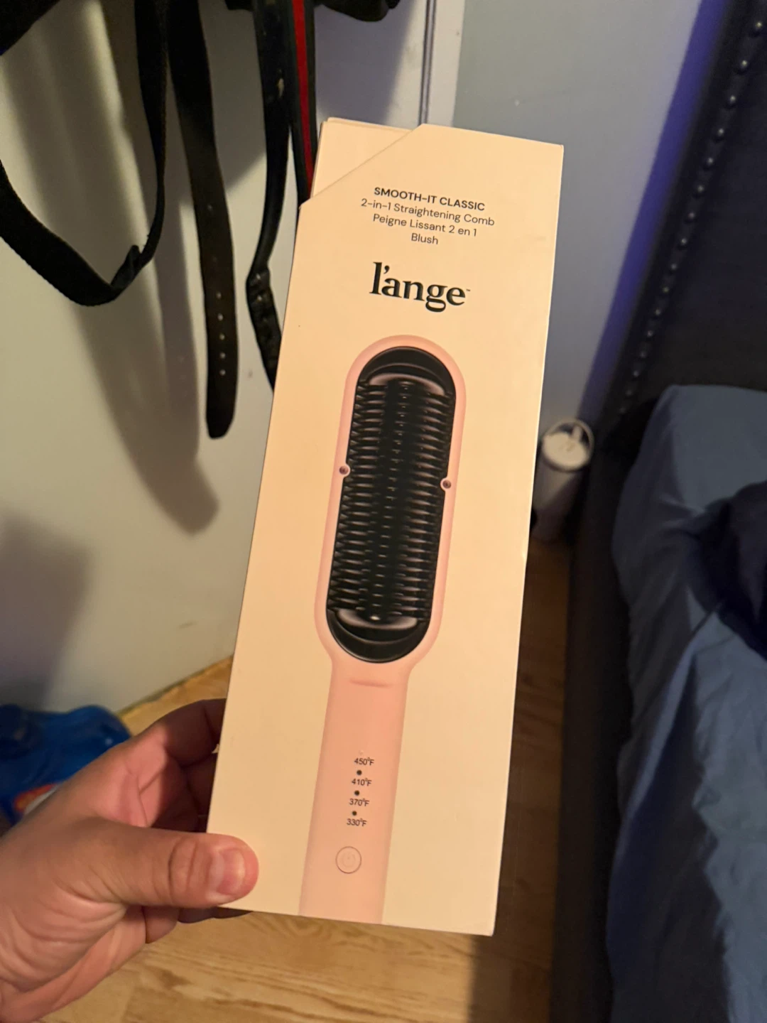 L'ange Smooth-it Classic 2-in-1 Straightening Brush - Blush
