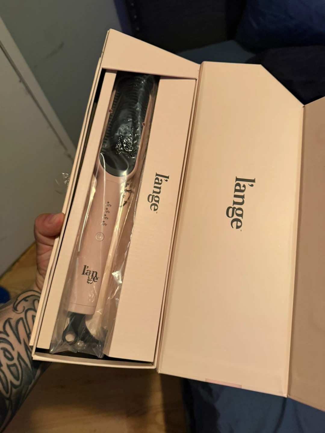 L'ange Smooth-it Classic 2-in-1 Straightening Brush - Blush - photo 2