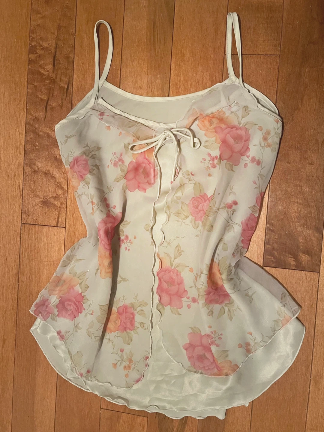 Floral print satin set - photo 2