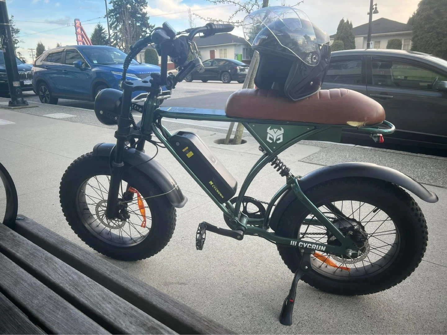 Green Electric Fat Tire Bike - photo 4