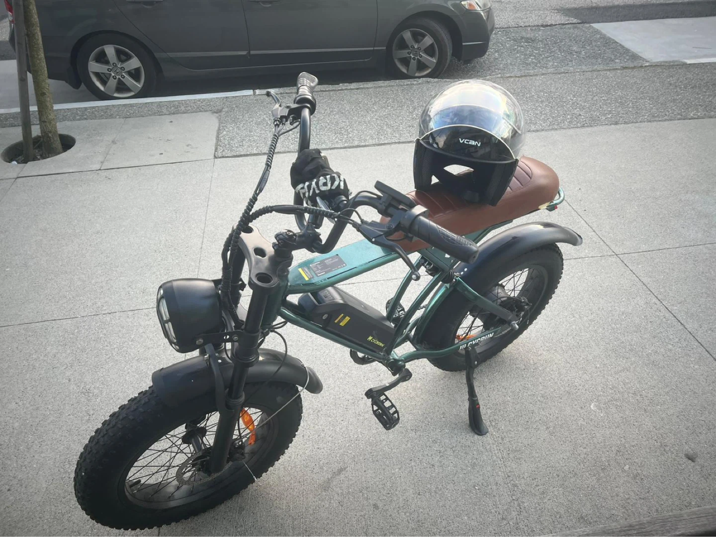 Green Electric Fat Tire Bike - photo 3
