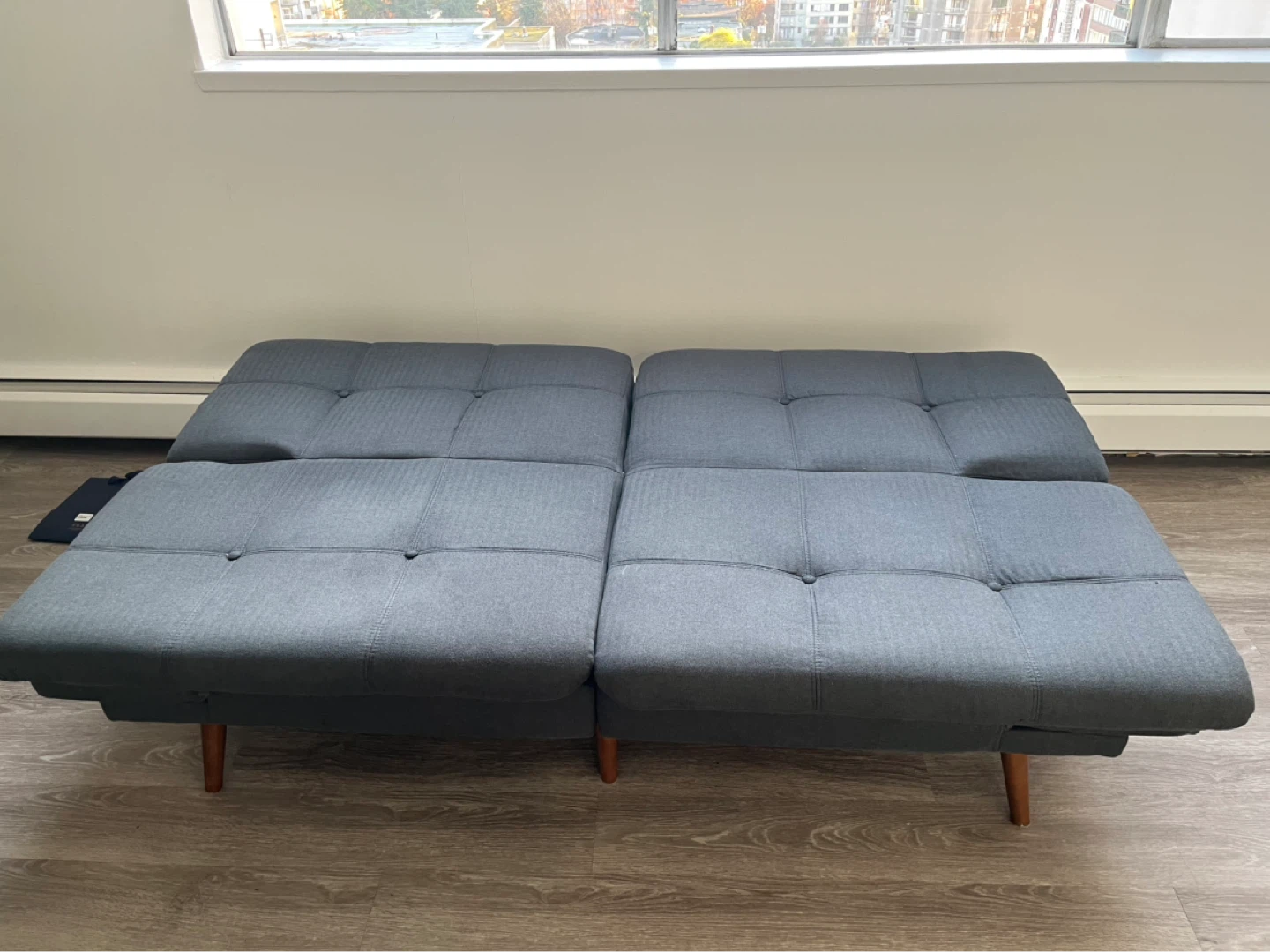 Grey Futon Sofa Bed - photo 5