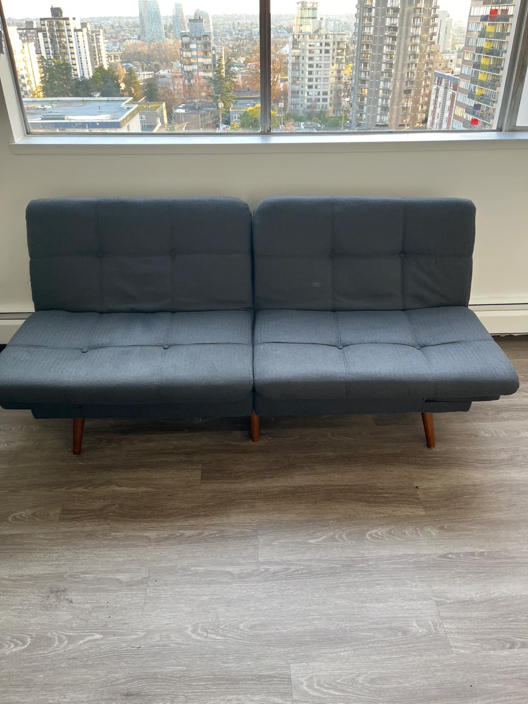 Grey Futon Sofa Bed - photo 3