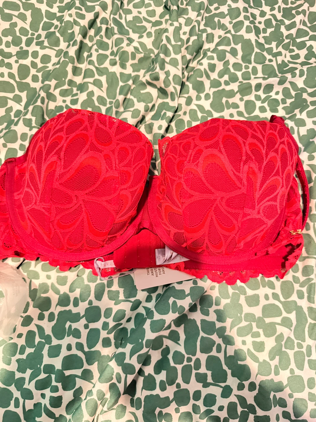 Fenty x Savage Lingerie Balconette Bra Red Size 38DDD