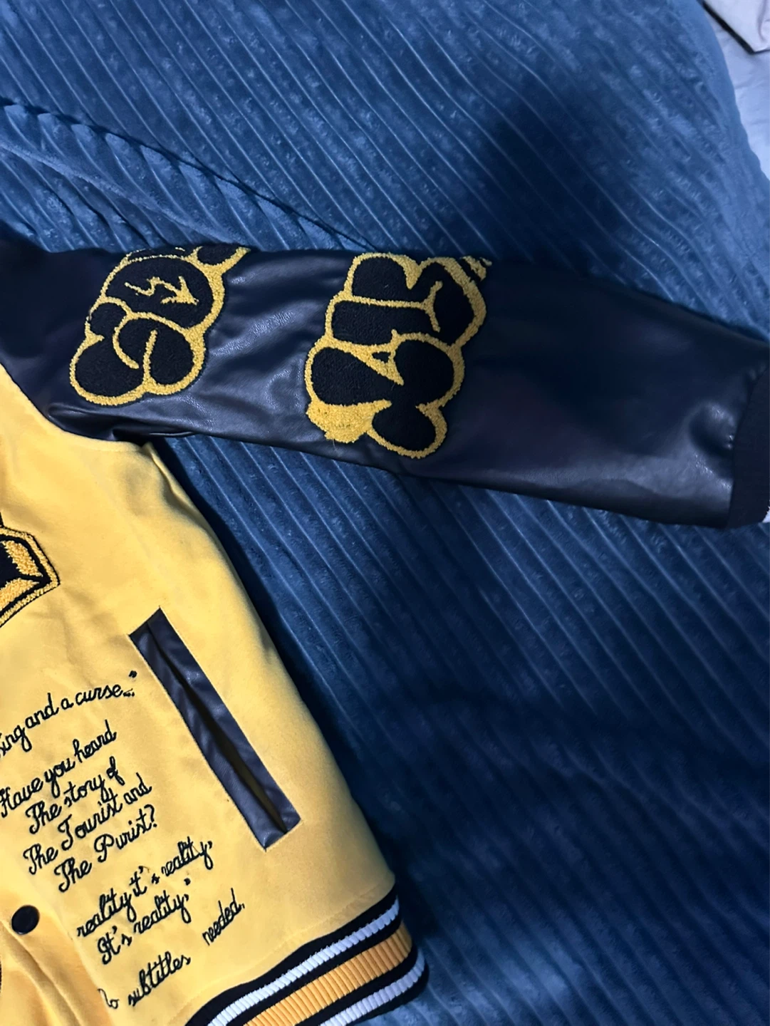 Louis Vuitton SS22 Varsity Jacket Yellow - photo 3