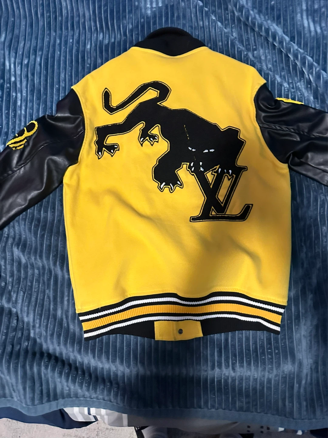 Louis Vuitton SS22 Varsity Jacket Yellow - photo 4