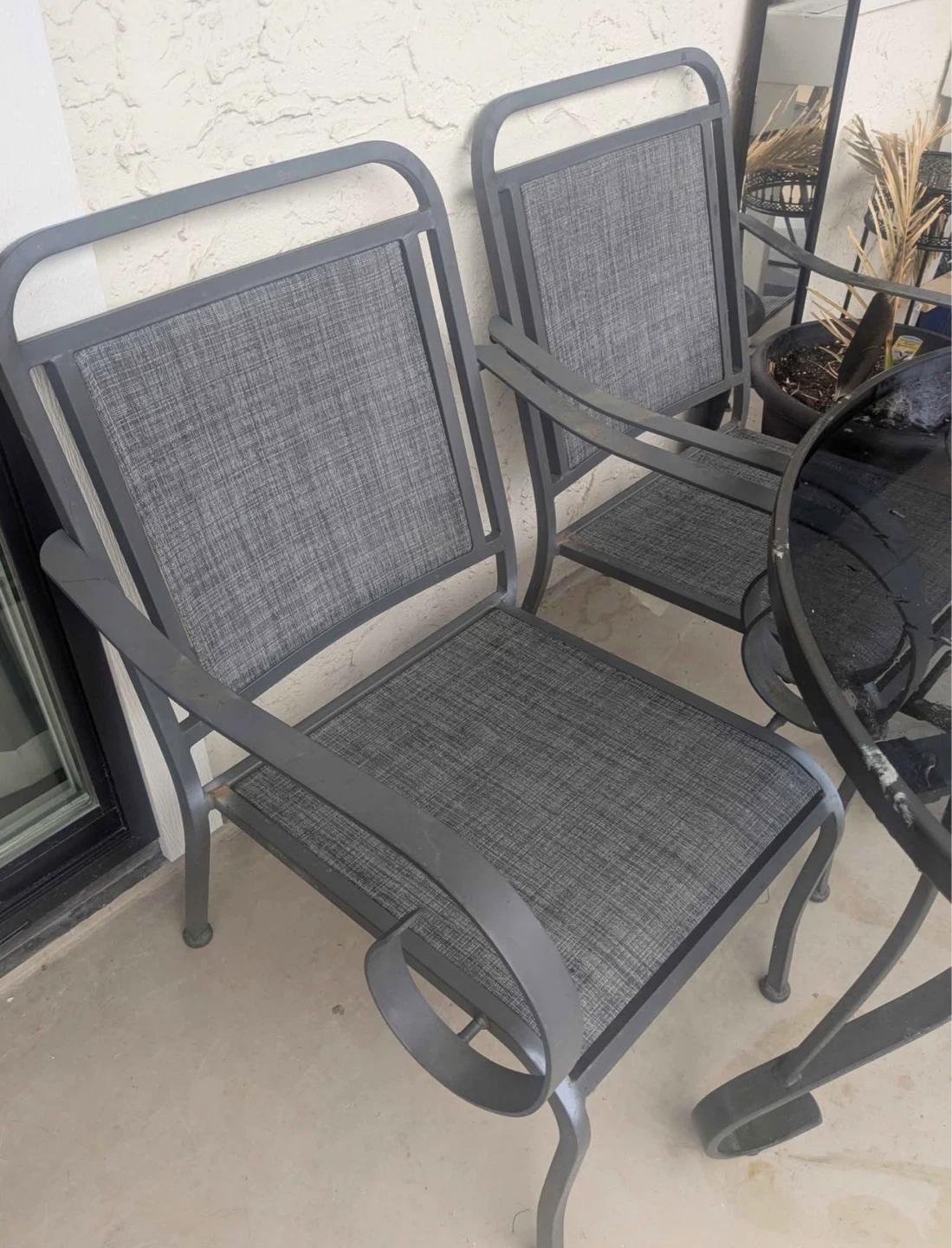 Patio Dining Set with Glass Table and 4 Chairs - photo 2