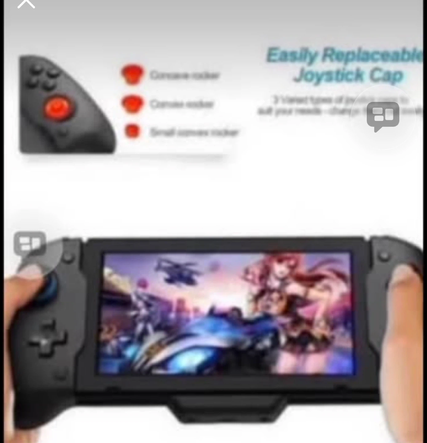 Ergonomic Gaming Grip with 6-Axis Gyro for Long Sessions