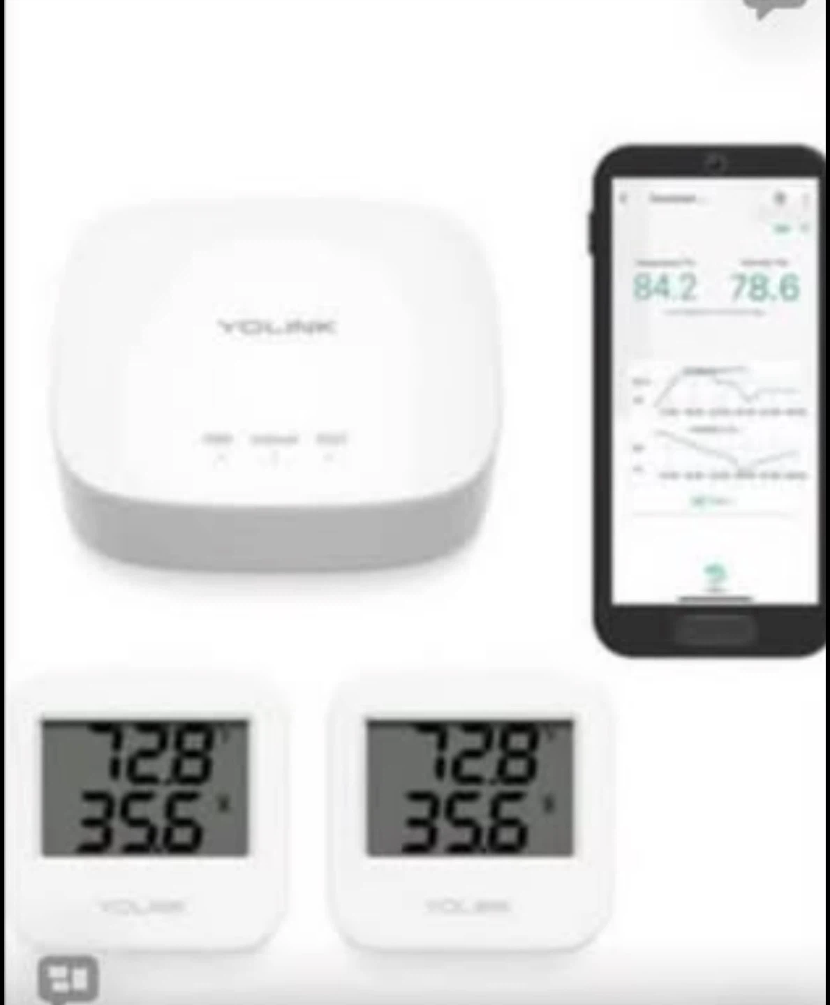 YOUNIK Smart Temperature & Humidity Sensor Set