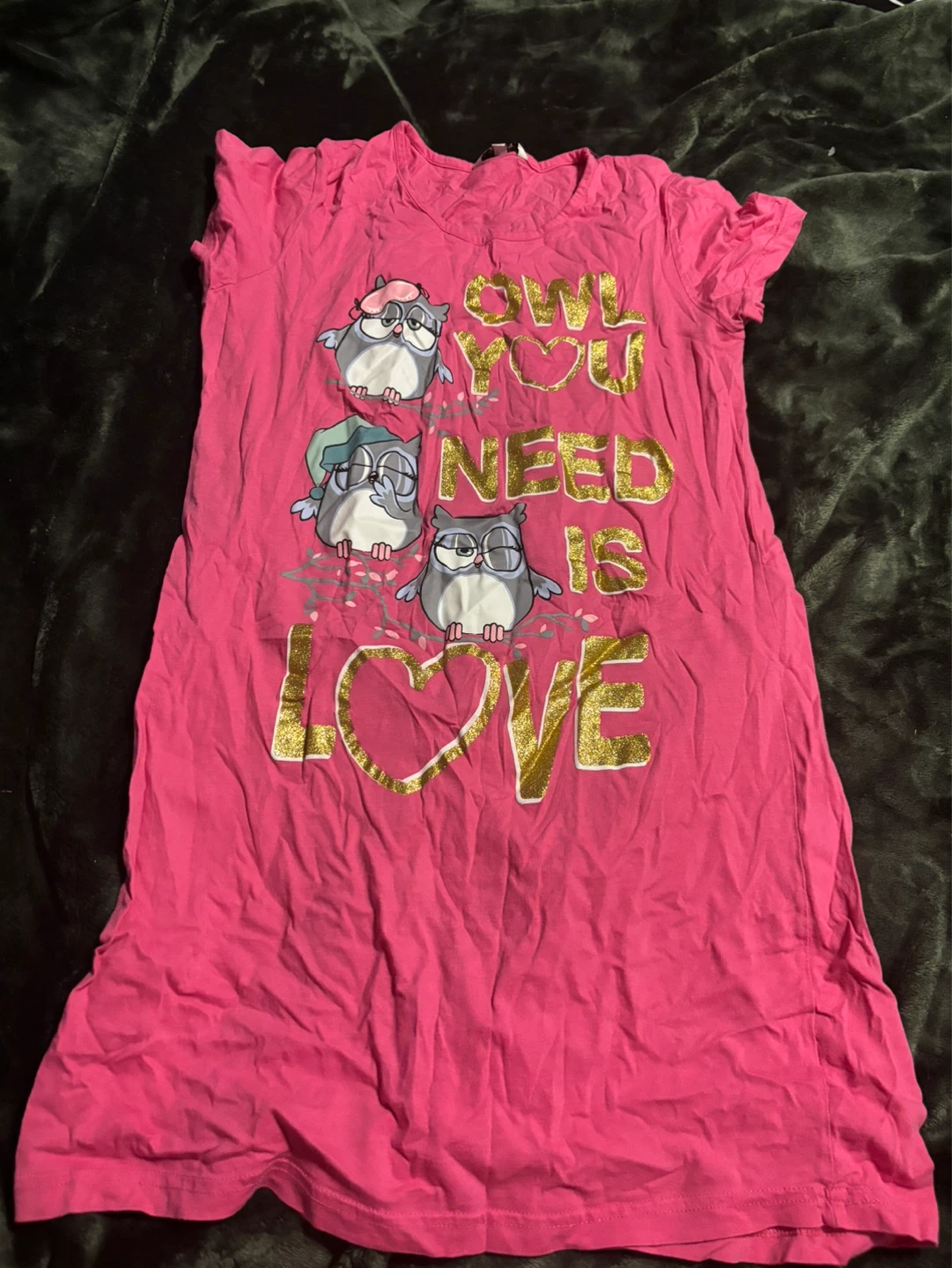 George Pink Owl "Owl You Need Is Love" Nightgown