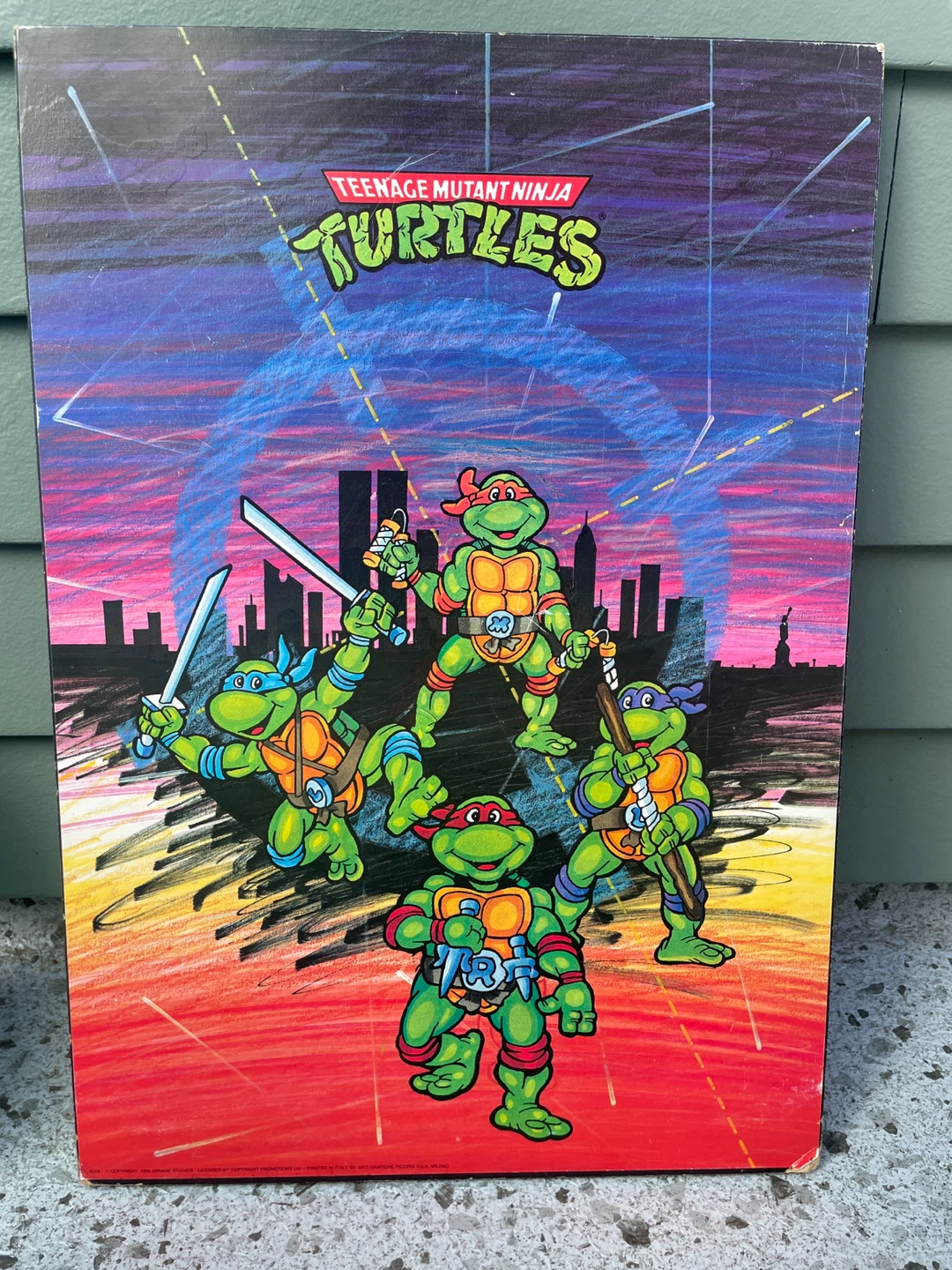 Teenage Mutant Ninja Turtles 1990 wall plaque - photo 2