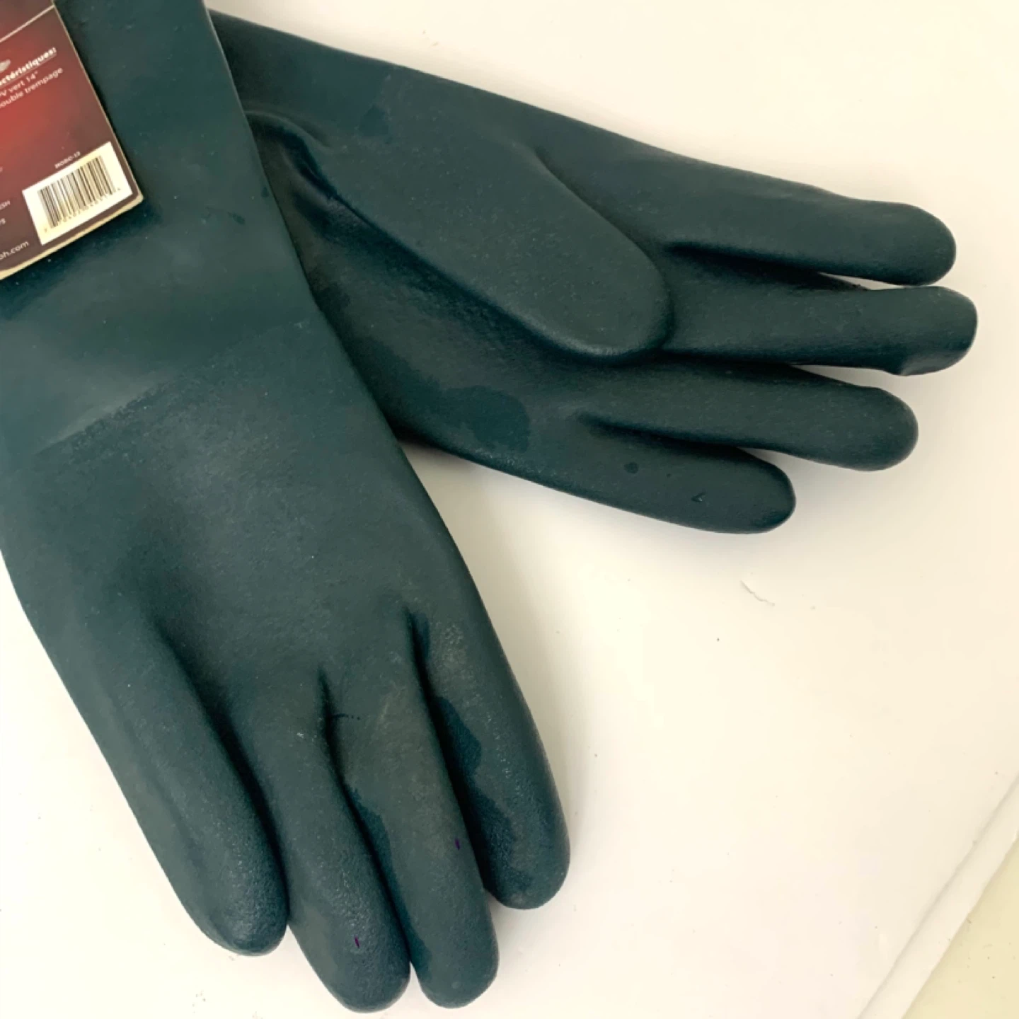 Work Gloves PVC Coated Waterproof Gloves Heavy Duty Large Tools - photo 3