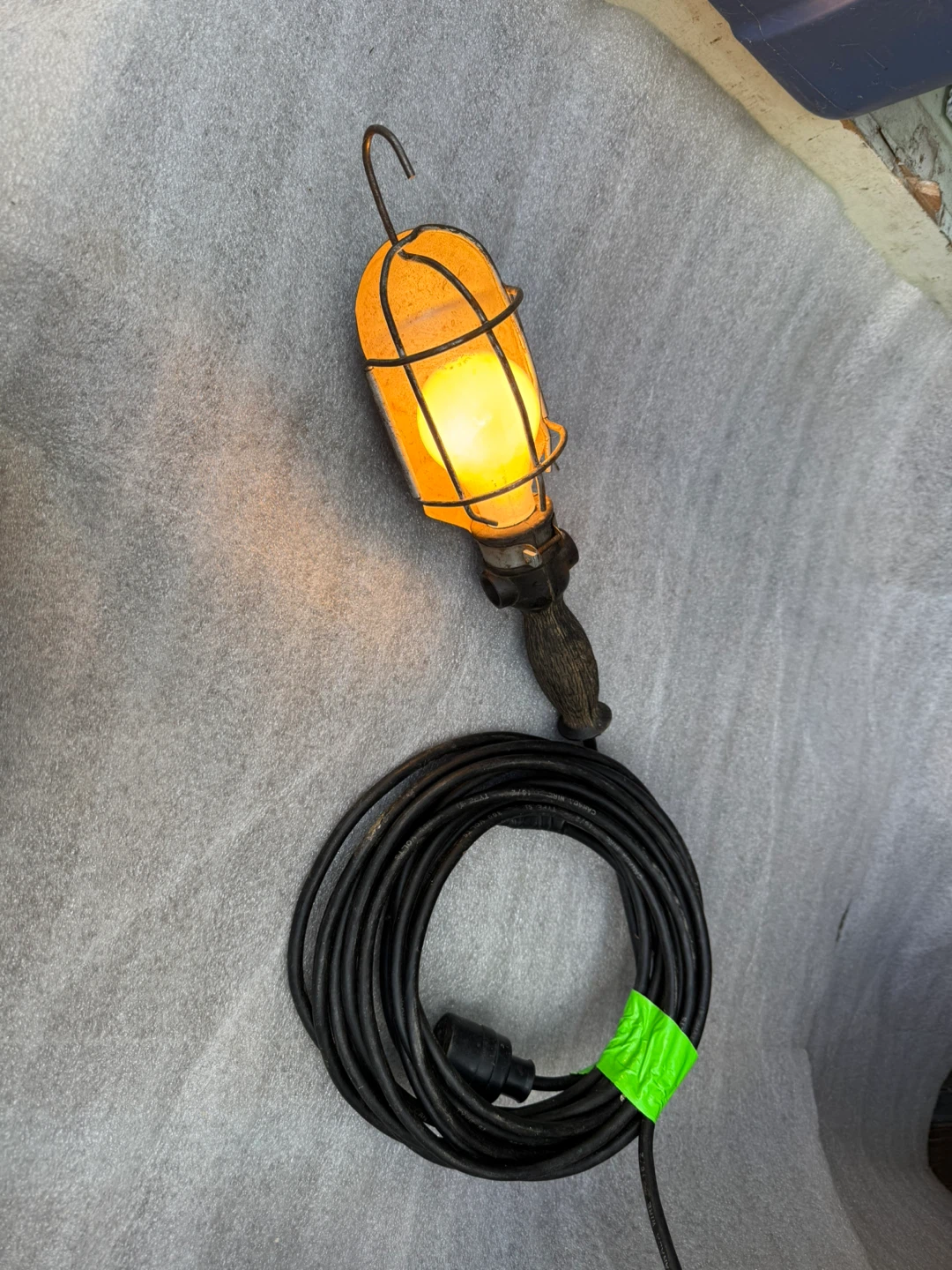 Work Light with Cage and Cord