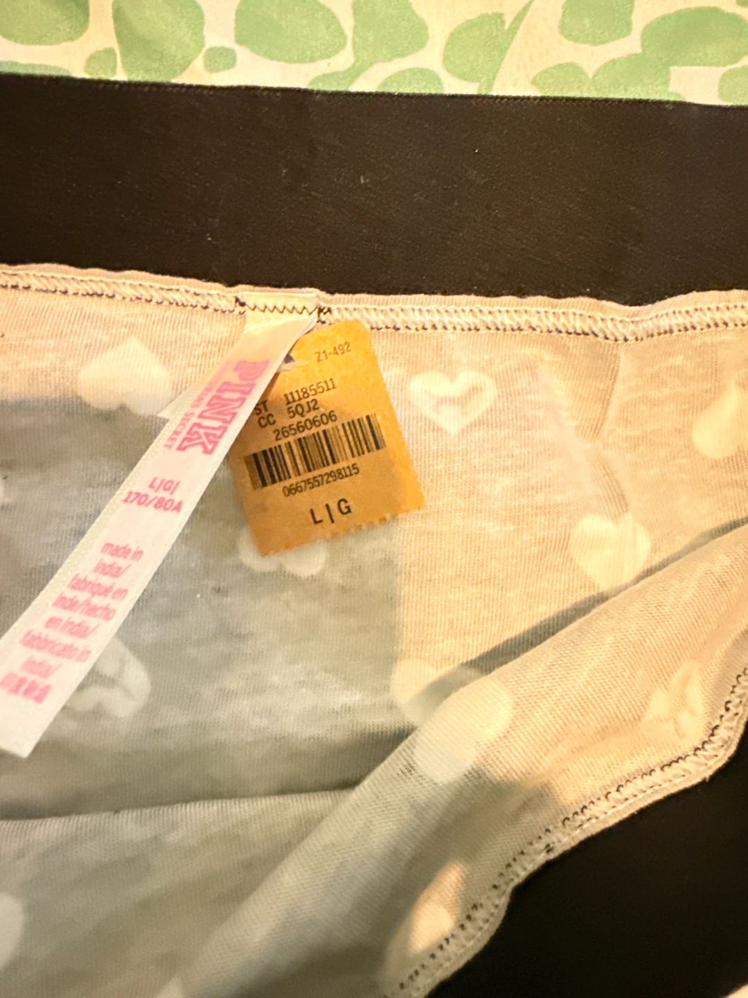 Victoria's Secret Pink Women's L Heart Print Underwear - photo 3