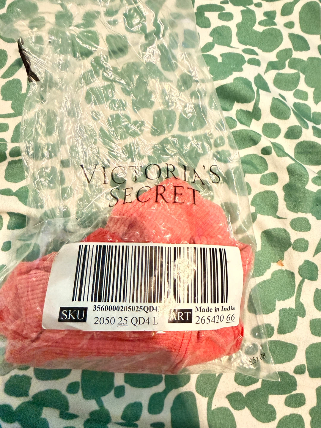 Victoria's Secret PINK Ribbed Bikini Panty Large Coral - photo 4