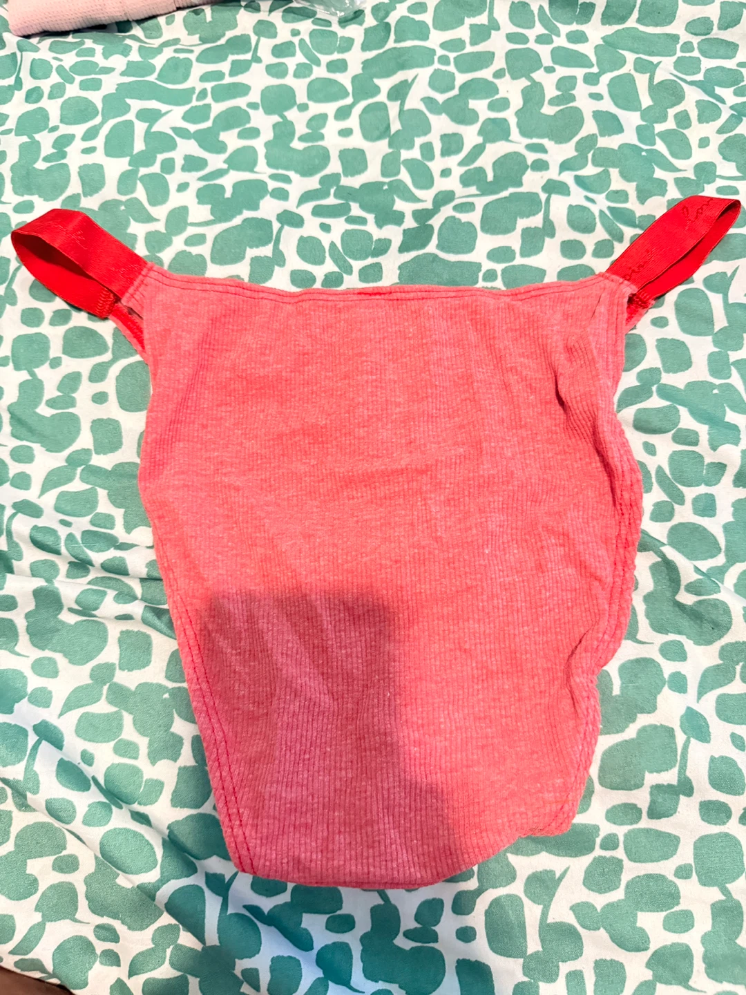 Victoria's Secret PINK Ribbed Bikini Panty Large Coral - photo 3