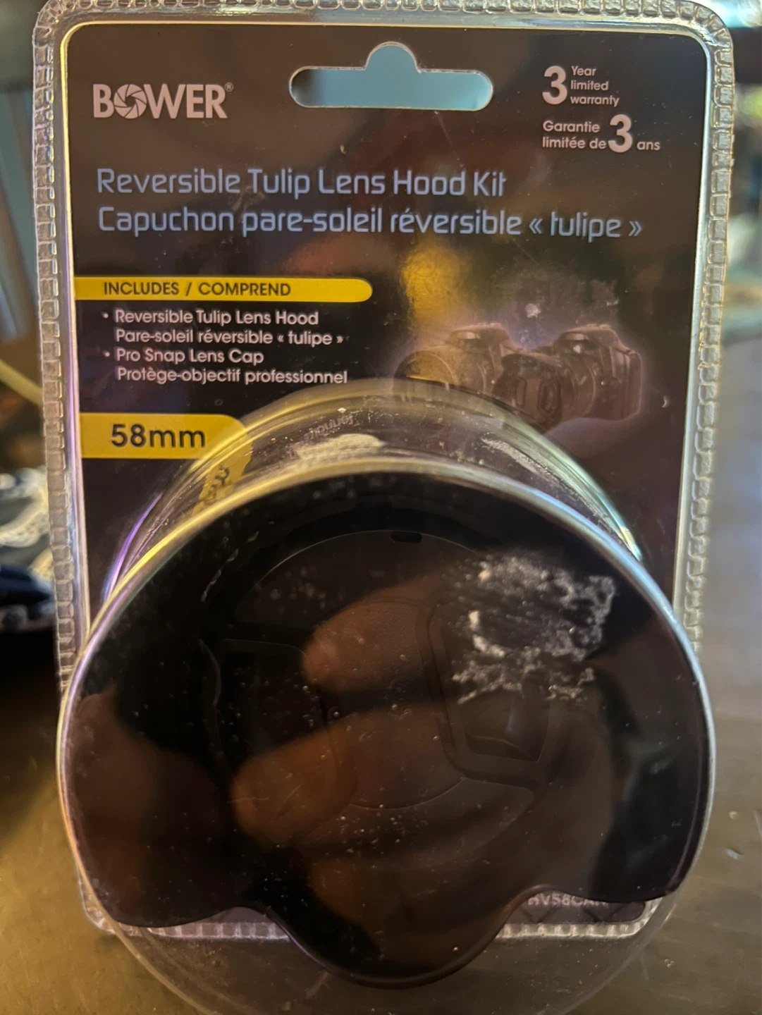 Bower Reversible Tulip Lens Hood Kit 58mm