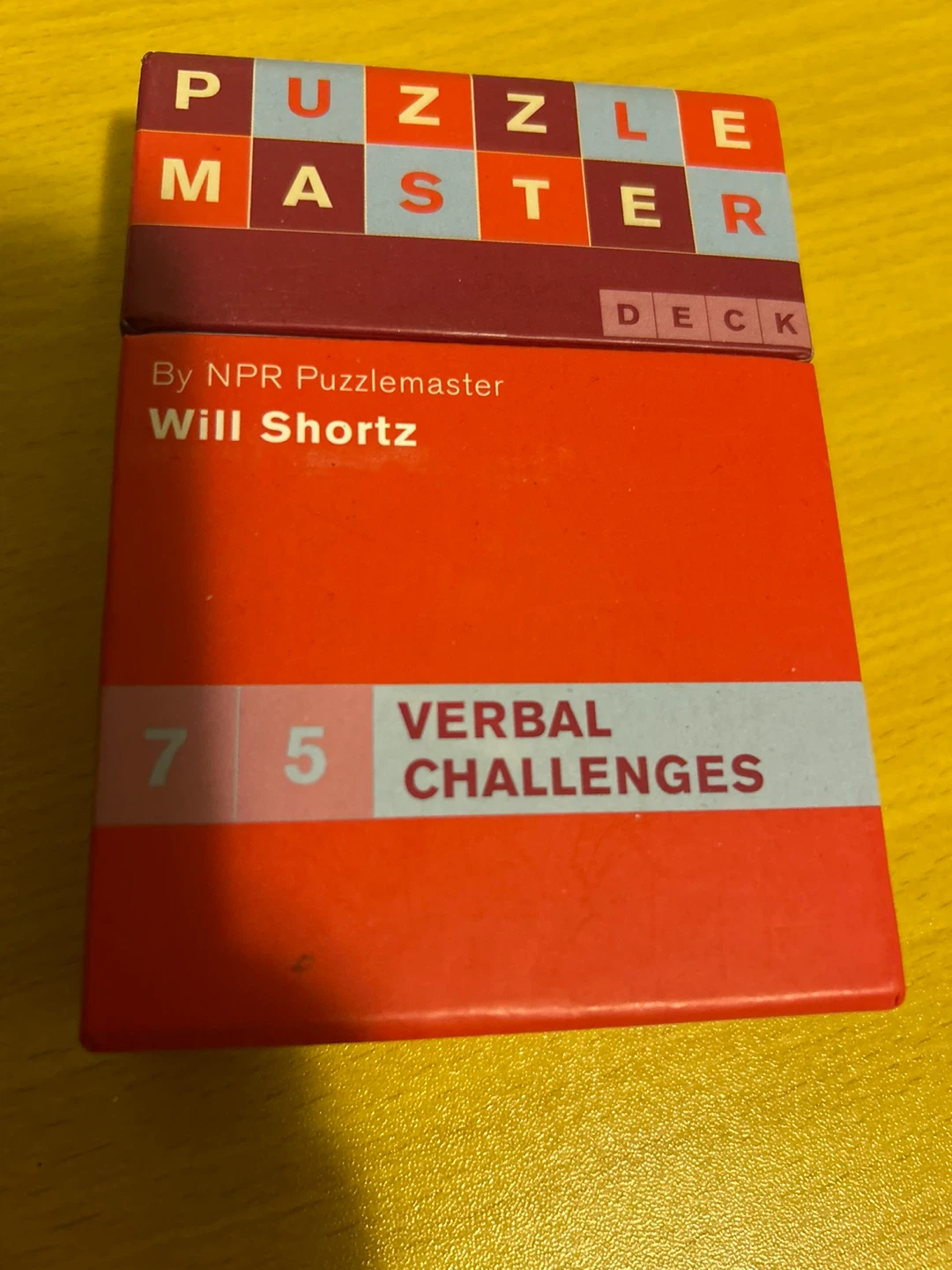 Puzzle Master Verbal Challenges Deck by Will Shortz