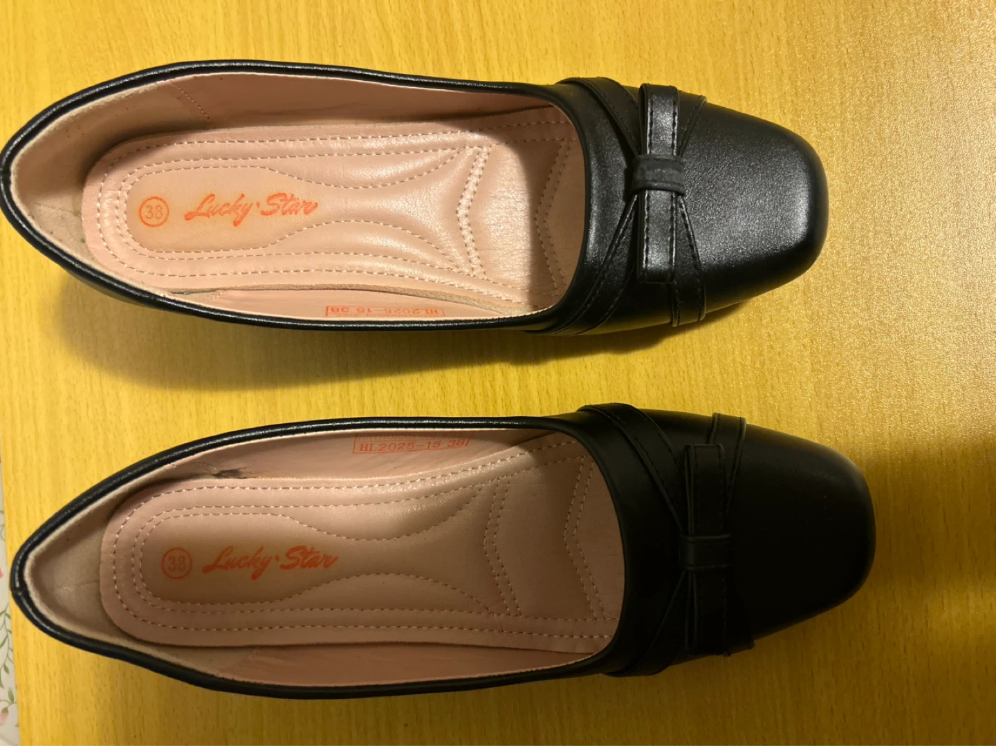 Lucky Star Women's Black Bow Ballet Flats Size 38 - photo 2