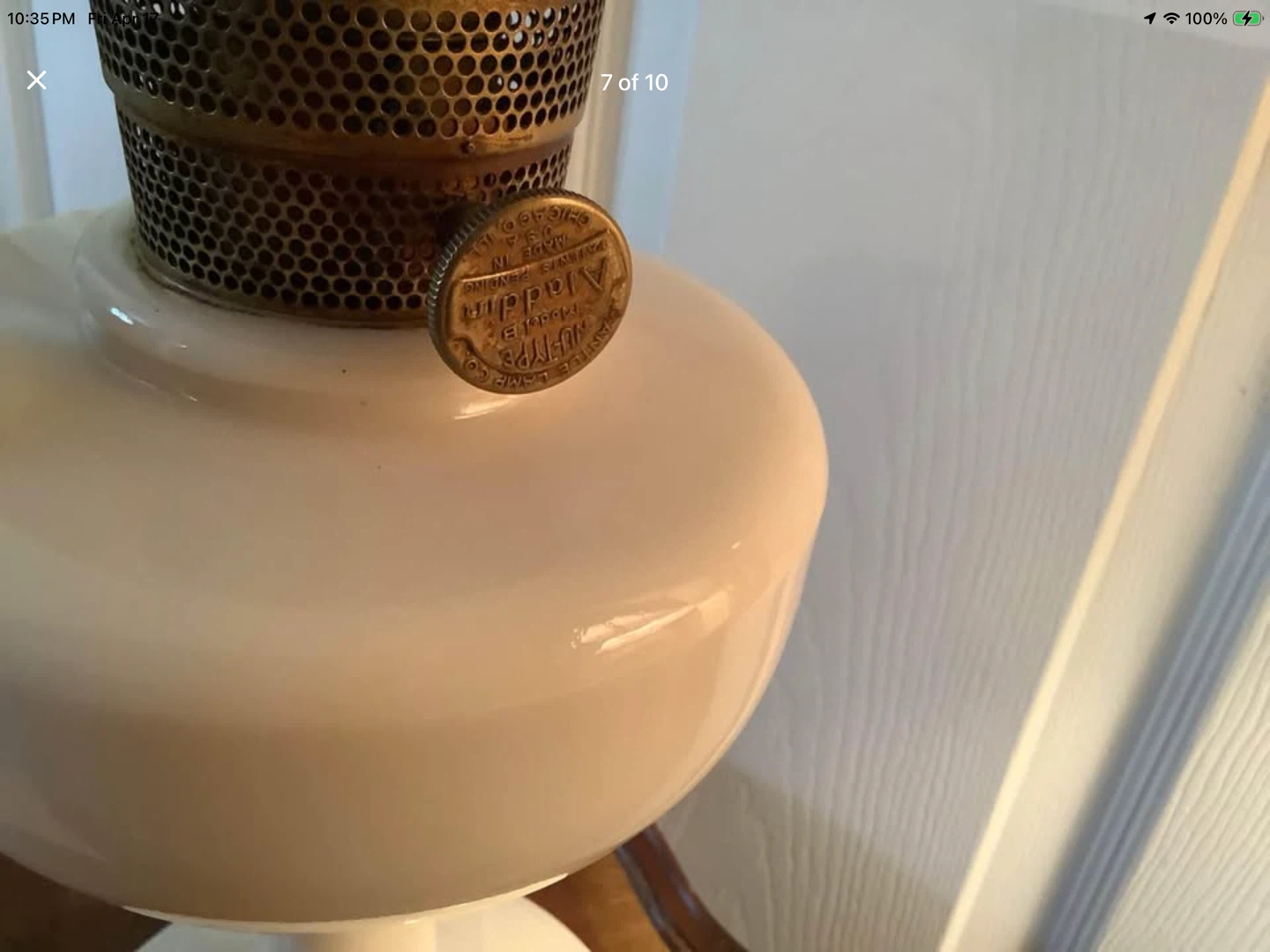 Vtg Aladdin Alacite Simplicity Rose Gold Oil Lamp 🐞 - photo 5
