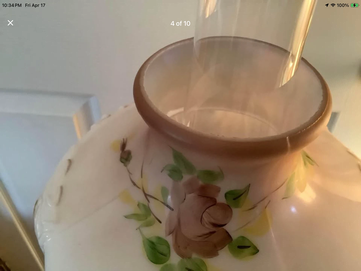 Vtg Aladdin Alacite Simplicity Rose Gold Oil Lamp 🐞 - photo 4