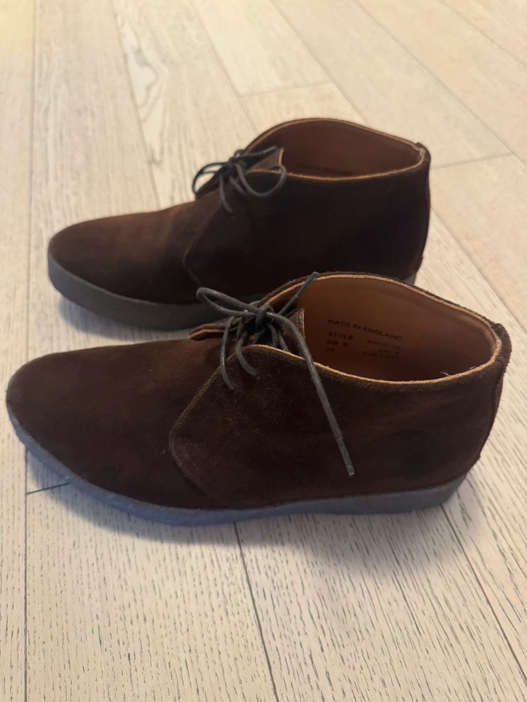 Sanders Brown Suede Chukka Boots Size 9 - photo 5