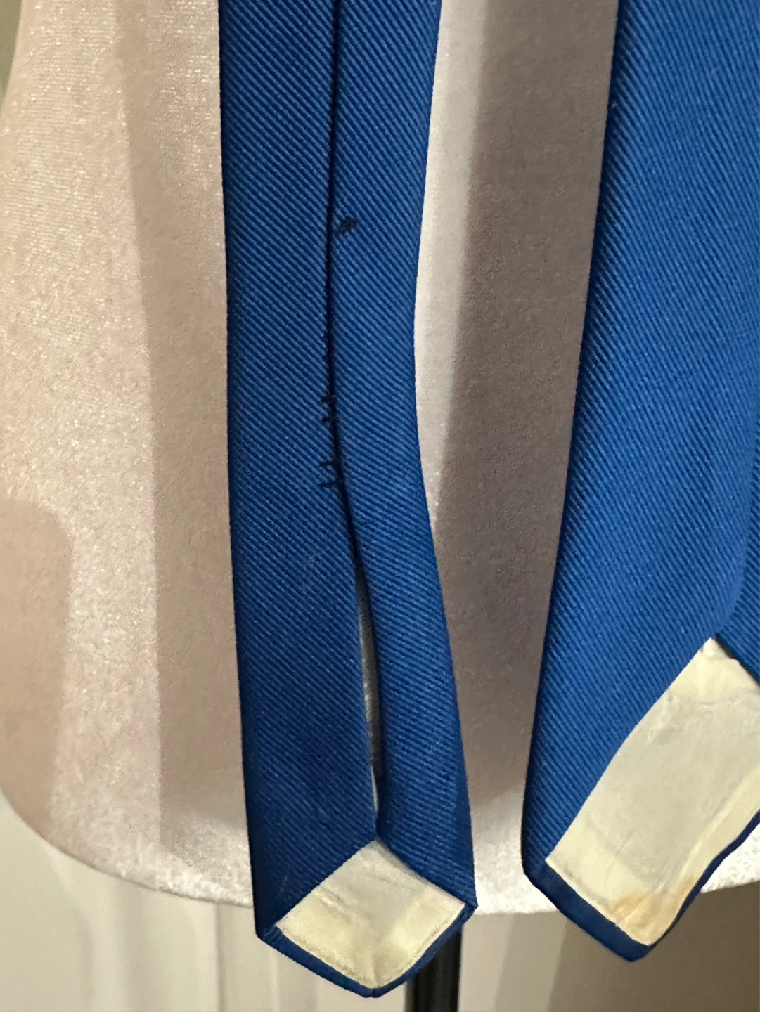 Vintage Yves Saint Laurent Royal Blue Silk Tie - photo 5