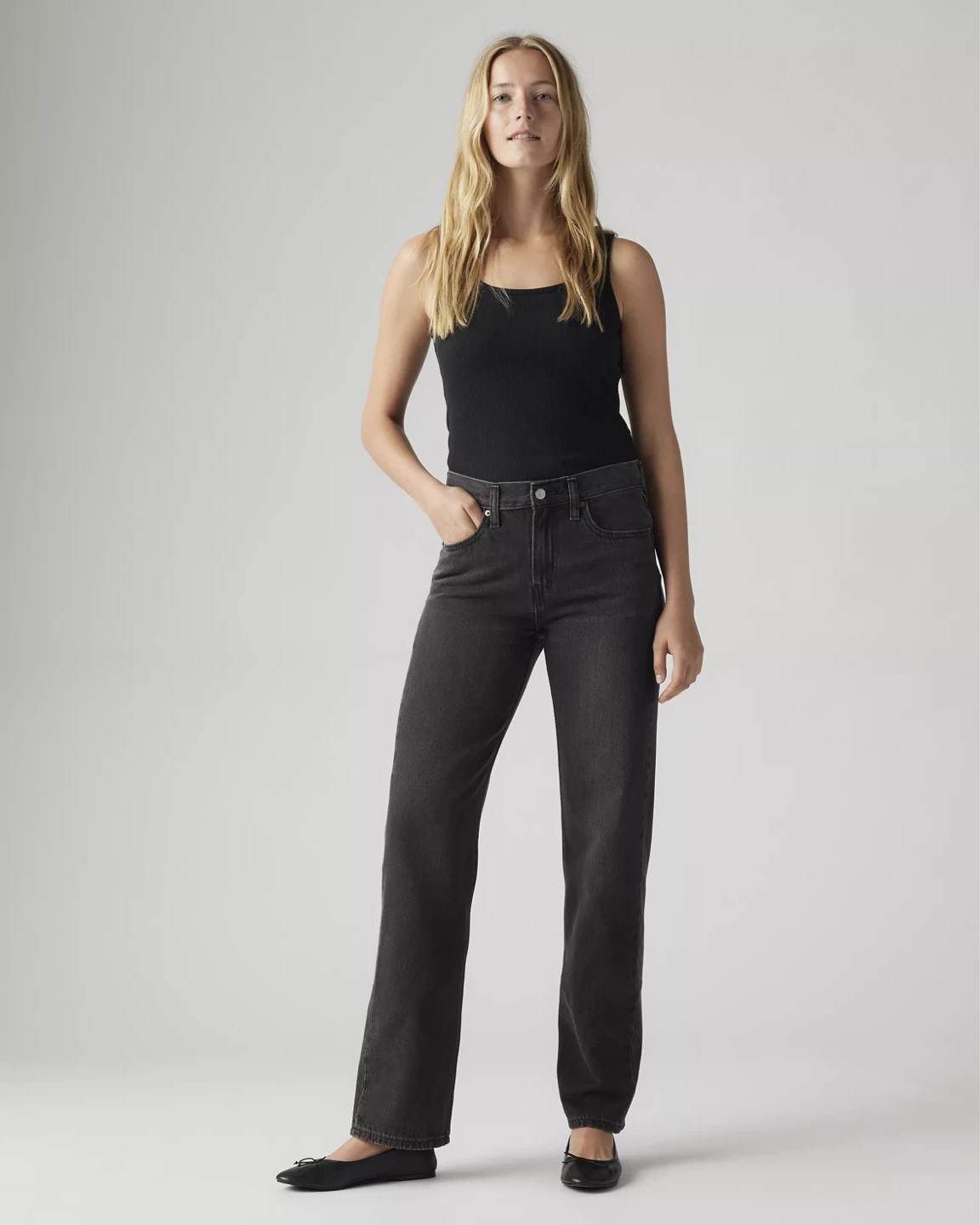 Levi's LOW PRO WOMEN'S JEANS - Washed Black - photo 2