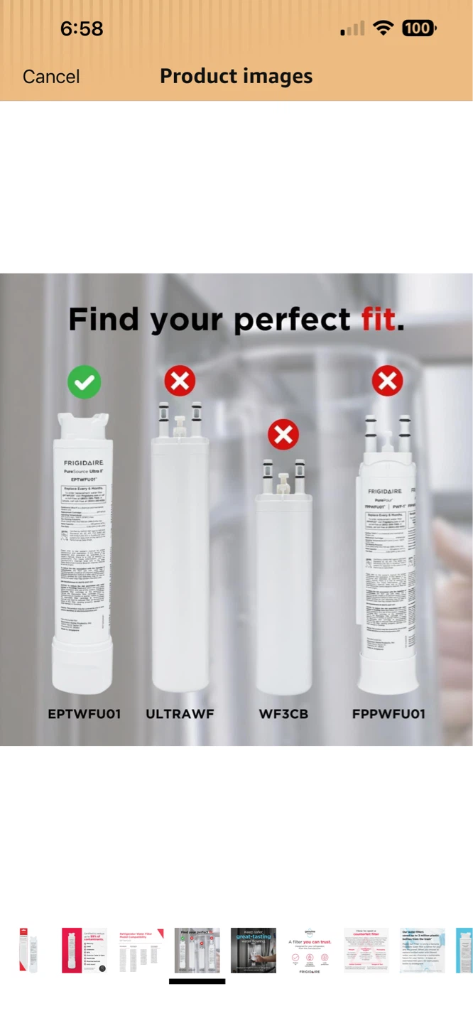 NEW! Frigidaire PureSource Ultra II EPTWFU01 Water Filter - photo 5