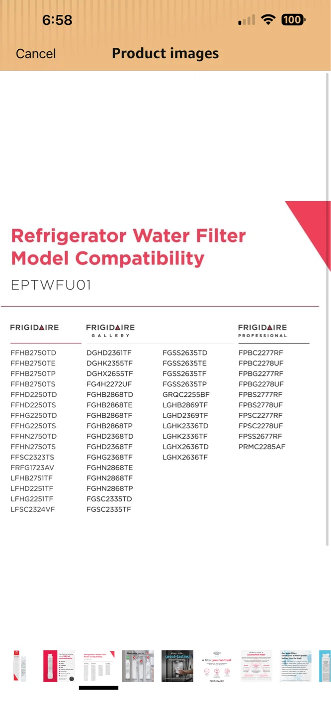 NEW! Frigidaire PureSource Ultra II EPTWFU01 Water Filter - photo 4