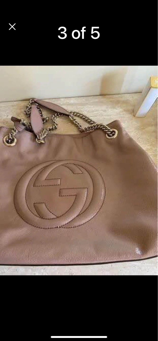 Gucci Shoulder Bag - Pinkish Tan Leather - photo 4