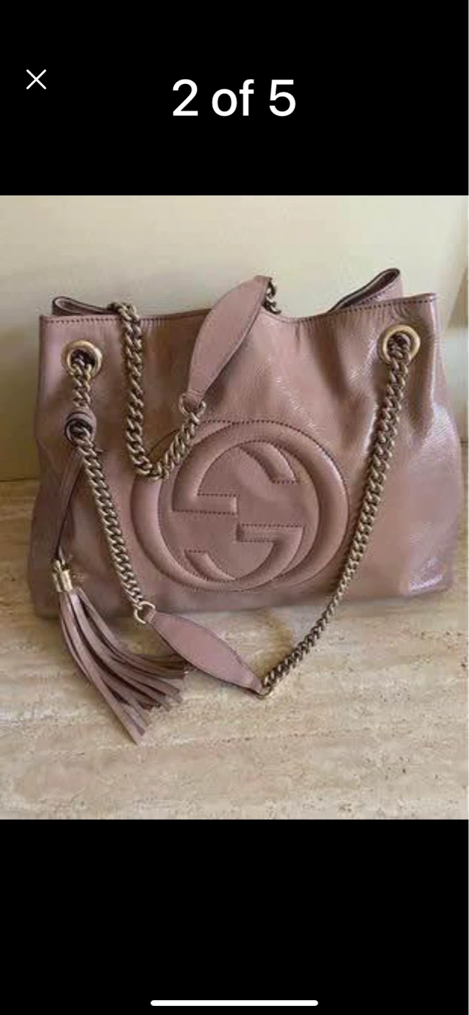 Gucci Shoulder Bag - Pinkish Tan Leather - photo 3
