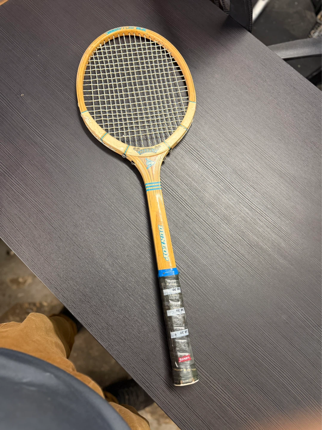 Dunlop Wooden Tennis Racket