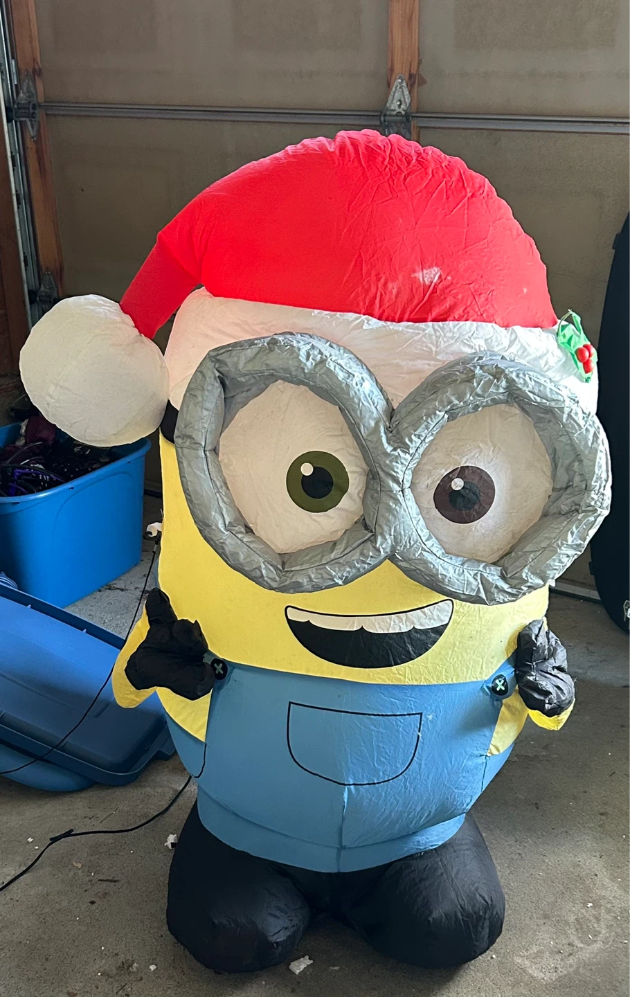 Inflatable Minion Christmas Decoration