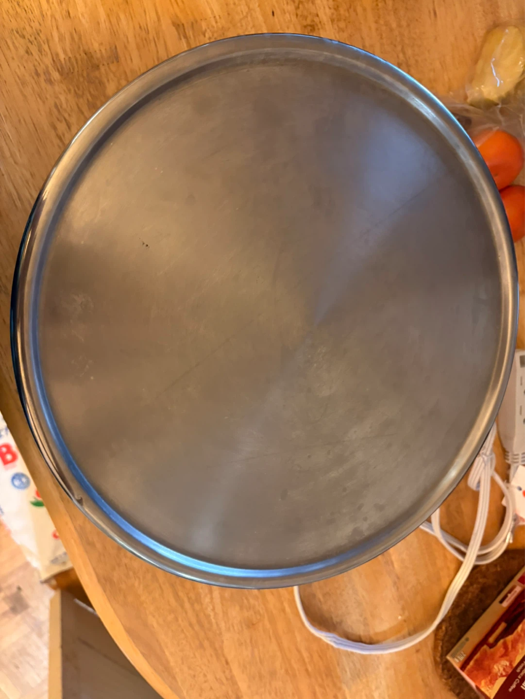 Stainless Steel Round Serving Tray - photo 2