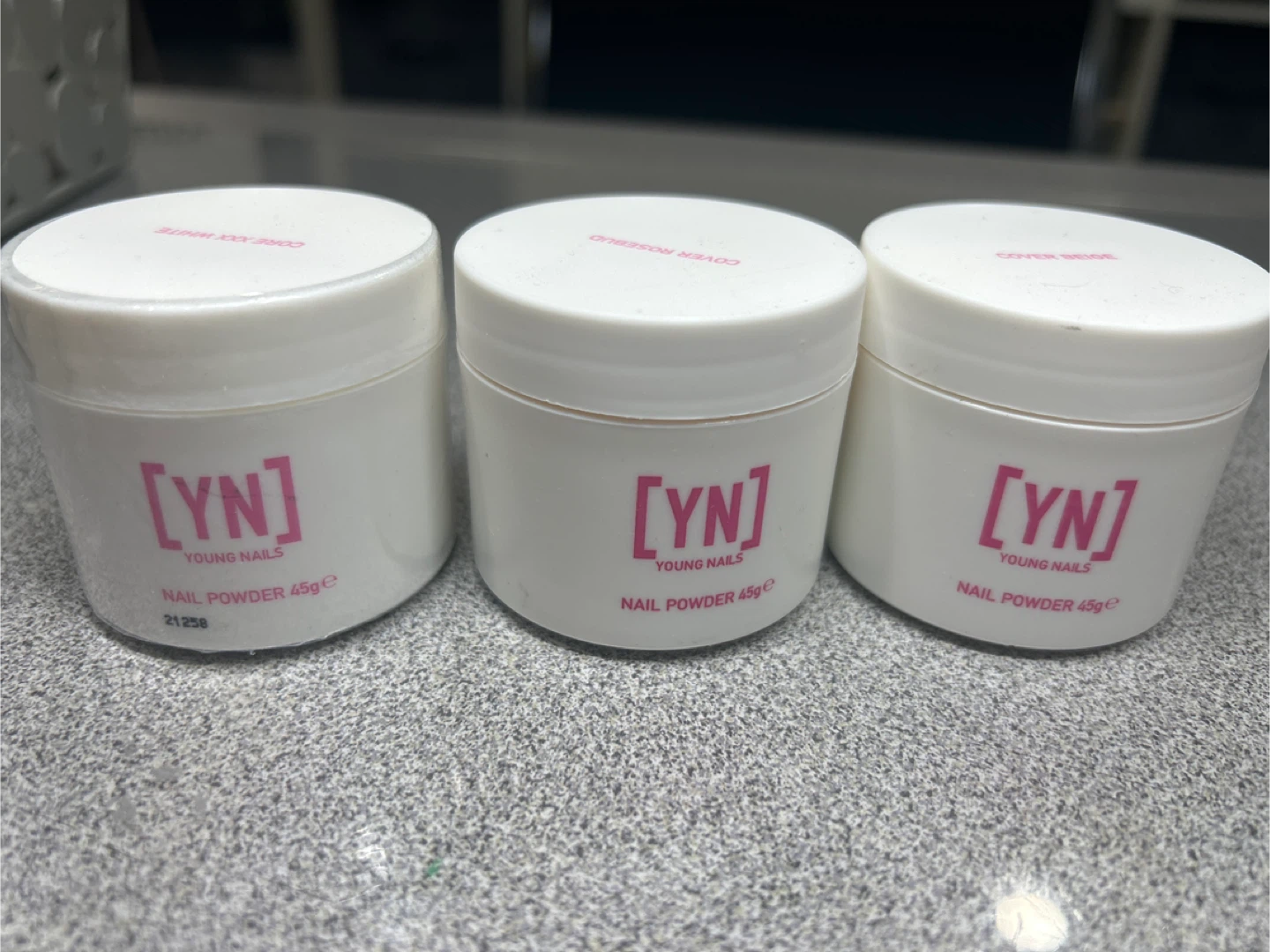 Young Nails Acrylic Powder 45g - Set of 3