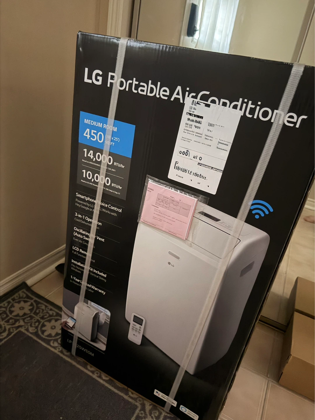 LG Portable Air Conditioner LP125WSSM - 12,000 BTU
