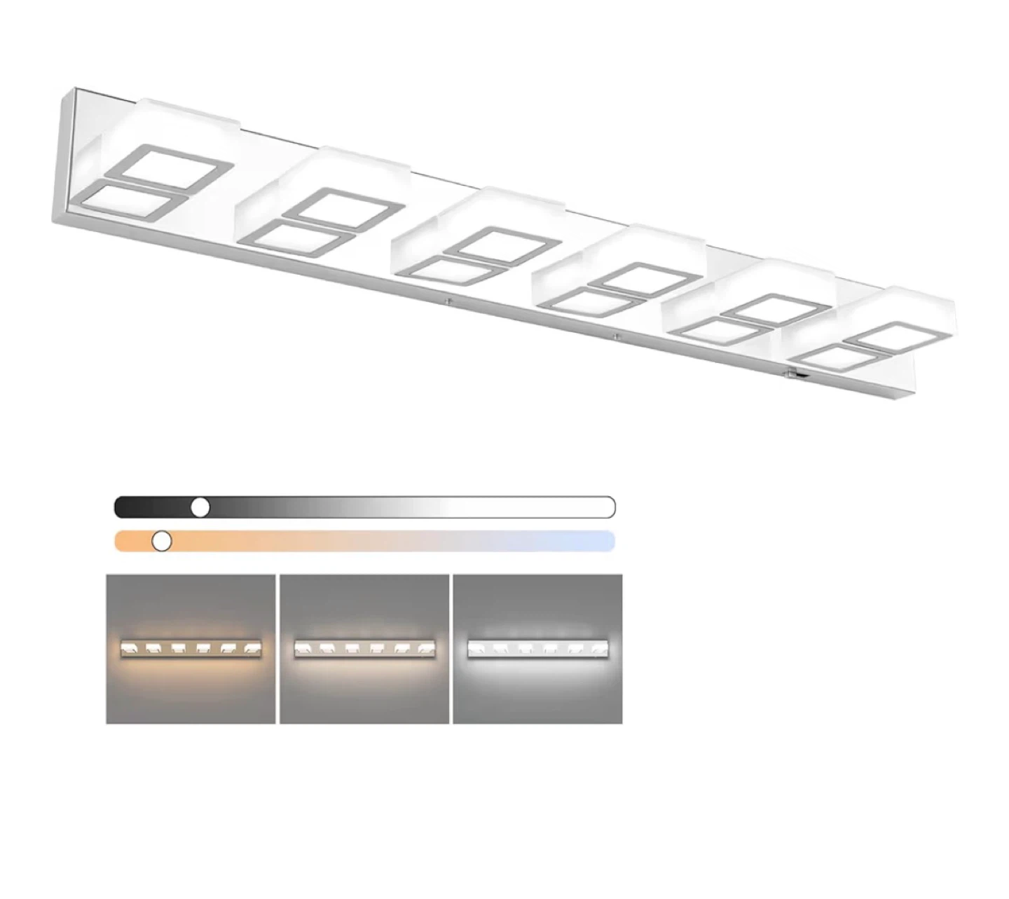 Modern LED Vanity Light Fixture - Dimmable & Adjustable